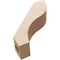 Ekena Millwork 3-inch W x 10-inch D x 10-inch H Geneva Rough Cedar Woodgrain TimberThane Knee Brace, Primed BRCUR03X10X10GNVRCPR - alternate 5